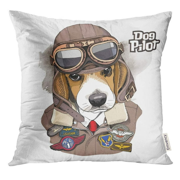18x18 Vintage Beagle Pet Love Beagle Dog Playful Retro Throw Pillow Multicolor 